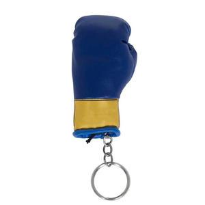 Llavero de Guantes de Boxeo de Cuero PU, con Logotipo y Color Personalizados, Azul, con Cordones, Unisex, para Artes Marciales - Product Image 4
