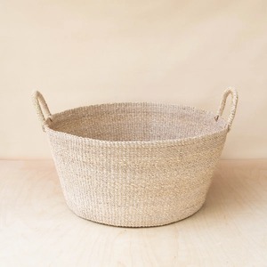 Natural Seagrass Jumbo Round <b>basket</b> with Handles Handmade <b>Storage</b> <b>Basket</b> Wholesale eco-friendly Made in Vietnam - Product Image 2