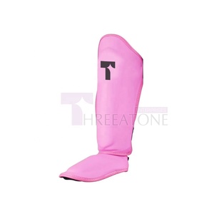 Protège-tibias en cuir confortable avec protection en mousse EVA souple pour le sport - Léger et écologique, coussinets de confort supplémentaires - Product Image 5