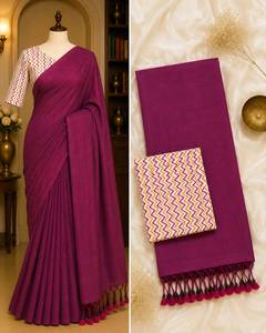 Presentando el Nuevo Tejido de Algodón Khadi para Sarees y Blusas, 0.80 metros, Magic - Product Image 3