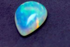Piedra preciosa de ópalo etíope de color azul natural, forma de pera, pieza única, de alta calidad, para joyería de diseño. - Product Image 2
