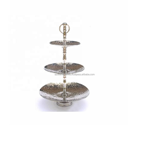 แท่นวางเค้กอลูมิเนียมชุบนิกเกิล3ชั้นรูปร่างไม่สม่ำเสมออุปกรณ์ไมโครเวฟใช้ซ้ำได้คุณภาพสูงของอุตสาหกรรม azora - Product Image 6