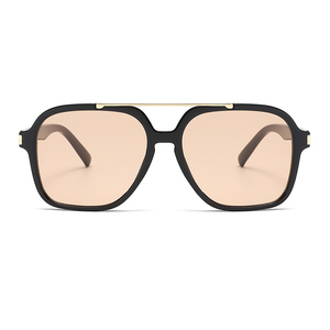 RTS New Fashion <b>Rectangle</b> Double Bridge Trending 2026 PC Lenses UV400 Protection <b>Sunglasses</b> for Men and Women Outdoor Activities - Product Image 2