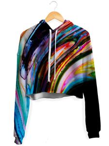 Sudadera Corta con Capucha para Mujer, Estilo Casual Urbano de Invierno, con Estampado por Sublimación y Logotipo Frontal - Product Image 2