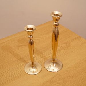 Support de bougie en laiton de style vintage, support de bougie décoratif en métal pour table à manger, mariage, fête, décoration de la maison, hôtel - Product Image 2