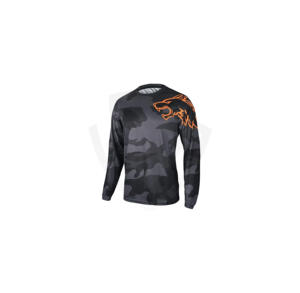 Polo de course moto personnalisé respirant imprimé par sublimation avec nom d'équipe de motocross, séchage rapide, anti-UV, maillot de motocross - Product Image 1