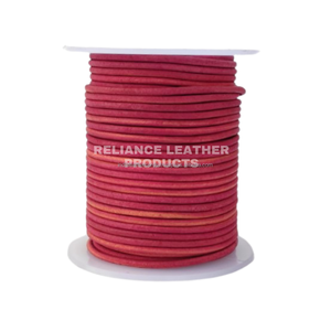 Genuine Fuchsia Pink Cowhide Leather Cord Strap <b>String</b> Lace Antique Vintage Finish for Bracelet Jewelry Findings Components - Product Image 1