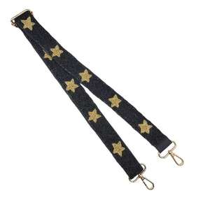 Sangle de sac/bandoulière tendance de luxe, brodée à la main avec des perles de rocaille et des lettres, artisanat MS, couleur et forme personnalisables - Product Image 4