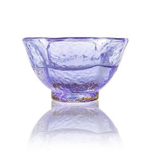 Tasse à thé en verre, verres en forme de fleur, Double paroi, feuille d'or, 1 pièce - Product Image 3