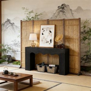 Main <b>Console</b> <b>Table</b> Elegant Wooden Foyer <b>Table</b> for Living Room or Hallway Entrance - Product Image 1