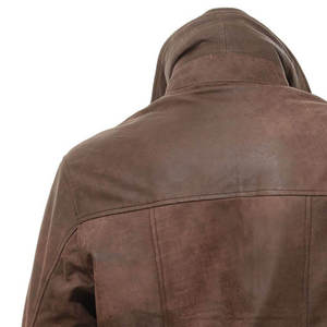 Venta Directa de Fábrica, Chaqueta de Cuero Genuino para Hombre, Estilo Motero Vintage, Impermeable, Resistente al Viento, Transpirable, de Alta Calidad - Product Image 6