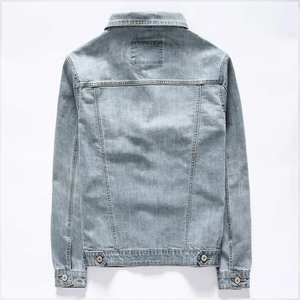 Veste en jean pour homme de haute qualité, séchage rapide, respirante, en laine et tissu, couleurs et tailles personnalisées, avec un design optimal, vente en gros - Product Image 3