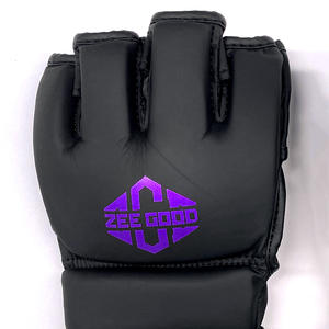 Gants de MMA personnalisés de haute qualité avec logo, 8 oz, demi-doigts, en cuir PU, pour entraînement et combat, vente en gros, taille personnalisée - Product Image 6