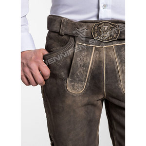 Disfraz de Lederhosen de Piel de Cabra para Hombre, Estilo Bávaro, para Oktoberfest, Festival Alemán de la Cerveza, Cosplay, Fiesta - Product Image 3