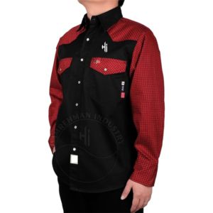 Button Men's FR <b>Shirts</b> Latest Design Hot Sale Solid Color Men <b>Welding</b> <b>Shirts</b> Comfortable Fitness <b>Shirt</b> With Chest Pockets - Product Image 2