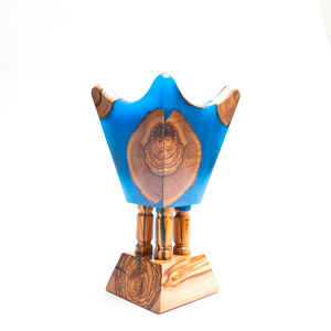 Brûleur d'encens décoratif en bois et résine, fait main, avec logo personnalisé, motif ange d'amour, forme personnalisable pour la maison - Product Image 6