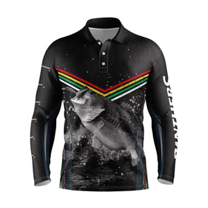Polo à manches longues pour homme en coton doux pour un style de vie confortable et des tenues décontractées, chemise de pêche à manches longues pour homme - Product Image 1