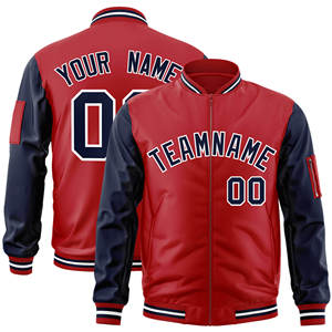 Vestes d'hiver coupe-vent personnalisées avec logo et nom, broderie, tenue de baseball, veste varsity, taille plus, pour hommes - Product Image 3