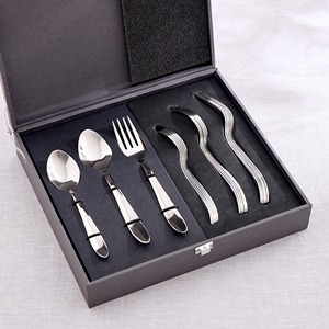 Modern Stainless Steel <b>Flatware</b> Set High Mirror Polish Dishwasher Safe Travel Cutlery - Product Image 3