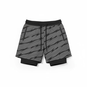 Trending Double <b>Layer</b> Men's Shorts with Customized Design Print Non woven Eco-Friendly Polyester Fabric - Product Image 5