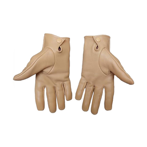 Gants en cuir véritable classiques à points de couture et boutons-pression, durables, de haute qualité, respirants, personnalisables - Product Image 6