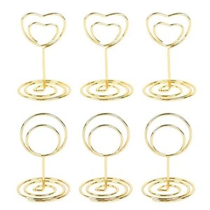 Metal Place <b>Card</b> Holders Photo Clip Stands Wedding <b>Table</b> Number Name Sign Stand Birthday Party Home Decoration Supplies - Product Image 5