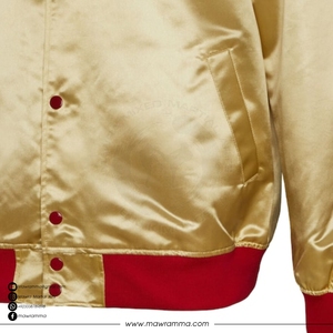 OEM Custom Satin Teams <b>Jacket</b> Unisex Embroidered Patchwork <b>Camo</b> Loose Fit Winter Bomber Streetwear Satin <b>Jacket</b> For Adults - Product Image 3