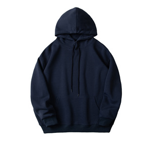 Pull-over pour homme de haute qualité, épais, en coton pur, col composite, long sweat à capuche en tissu polaire respirant et à séchage rapide pour l'hiver - Product Image 4