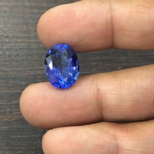 Tanzanita Natural, Corte Ovalado, Gema Azul, 15.01x11.43x8.06mm, 10.16CT, Certificada por GSI, Calidad AAAA, Piedra Suelta de Tanzania Tratada Térmicamente - Product Image 3