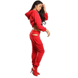 Womens Tracksuit Outdoor Wear Comfortable And Heavyweight Two-piece Suit Full Zipper Women Tracksuit - Product Image 4