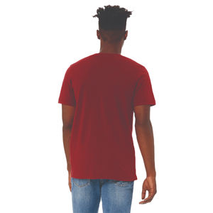 Camiseta de Manga Corta con Cuello en V, 100% Algodón, Transpirable, Antiarrugas, Tallas Grandes para Hombre, Impresión Personalizada en la Parte Delantera, Tela Jersey - Product Image 3