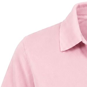 เสื้อโปโลปักโลโก้ Pink JJ สำหรับผู้หญิง แขนสั้น คอปกคลาสสิก ติดกระดุม ชุดลำลองแบบสปอร์ตสั่งทำได้ - Product Image 5
