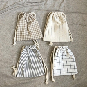 Lavender Linen Eco-Friendly Moisture Proof <b>Drawstring</b> <b>Pouch</b> Elegant Design Jewelry Packaging Gift Use (Customizable Custom Logo - Product Image 1