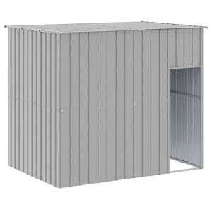 Casa para Perros de Acero Galvanizado Gris Claro Resistente, 84.3x341.3x71.3 Pulgadas, un Mueble Elegante para Mascotas - Product Image 6