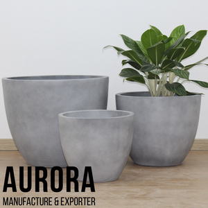 Pots et jardinières en béton et en céramique de différentes tailles, fabriqués au Vietnam, sur mesure, avec logo. - Product Image 3