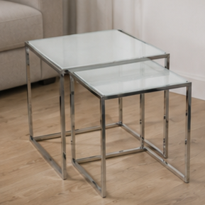 Modern Round <b>Marble</b> Top <b>Nesting</b> Side <b>Tables</b> with Metal Frame Living Room Furniture Decorative Accent <b>Table</b> - Product Image 2