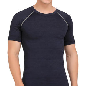 Solid <b>Compression</b> T <b>Shirt</b> Regular Fit Short Sleeve Lightweight Breathable <b>Men</b> Gym Training Workout Wear Premium Quality - Product Image 6