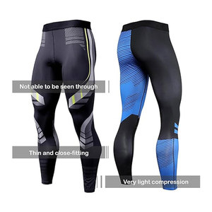 <b>Compression</b> Pants <b>Men</b> UV Blocking Running <b>Tights</b> 1 or 2 Pack Gym Yoga Leggings <b>for</b> Athletic Workout Pants - Product Image 3