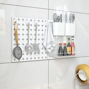 Combination <b>Pegboard</b> Wall Organizer Kit with Magnets and <b>Hooks</b> for Wall Storage - Product Image 1