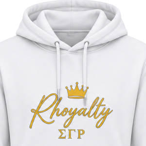 Sudadera con Capucha Blanca con Gráficos de la Hermandad Griega Sigma Gamma Rho para Mujer, Sudadera Informal de Moda Universitaria Personalizada - Product Image 6