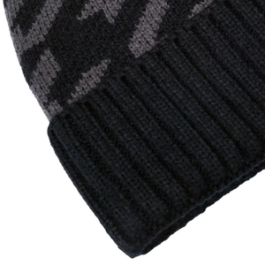 Bonnets en laine jacquard style dessin animé chic, 100% coton, logo brodé personnalisé - Product Image 2