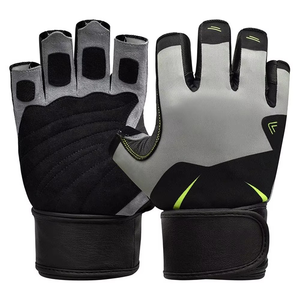 Gants de sport GEO BROTHERS mi-doigts en polyester respirant à séchage rapide avec fermeture EZ pour hommes et femmes, idéaux pour la musculation, le cyclisme et les activités de plein air - Product Image 3