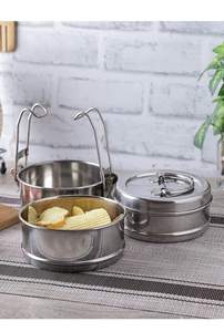 กล่องข้าวสแตนเลสแบบวินเทจอเนกประสงค์ พกพาสะดวก ขายส่งขายดี สำหรับผู้ใหญ่ สำนักงาน โรงแรม - Product Image 3