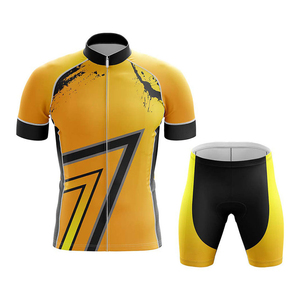 Ropa de Ciclismo Personalizada OEM, Transpirable, de Secado Rápido, Jersey de Ciclismo de Spandex/Algodón, Conjunto de Pantalones Cortos con Tirantes, Nombre del Equipo Personalizado, Unisex, Buena Oferta - Product Image 1