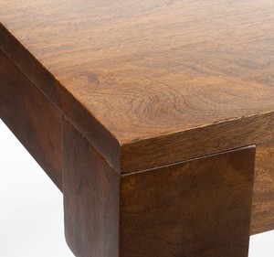 Ensemble de salle à manger en bois de style moderne du milieu du siècle, table rectangulaire avec chaises à dossier en rotin, 6 pièces, meubles pour la salle à manger à domicile - Product Image 6