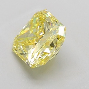Diamant Jaune Intense Taille Radiant 3,16 Carats Pureté VS1 Polissage EX, Pierre Précieuse Jaune de Qualité Supérieure Cultivée en Laboratoire, Bijoux Jaunes de Qualité Premium - Product Image 4