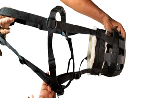 Wholesale <b>Grazing</b> <b>Horse</b> <b>Muzzle</b> Comfortable Breathable Nylon Rope Halter Equestrian Supplies <b>Horse</b> Equipment by Shop - Product Image 3
