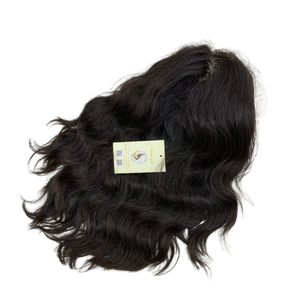 วิกผมจริงชาวเวียดนามแบบดิบ100% วิกผมมนุษย์ผมหยิกธรรมชาติสีดำสวิสเอชดีผมปลอมจากโรงงาน - Product Image 1