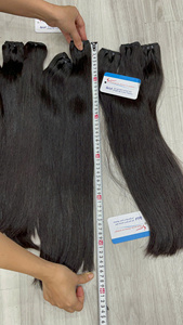 Extensions de cheveux vierges lisses en vrac, prix de gros, cheveux humains vietnamiens - Product Image 3