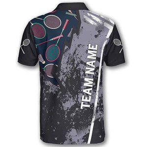 Custom Design <b>Badminton</b> Jersey Quick Dry Breathable Sportswear Men Women Training Shirt Sublimation OEM - Product Image 3